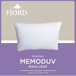 Oreiller Fjord Memoduv - "Moelleux"